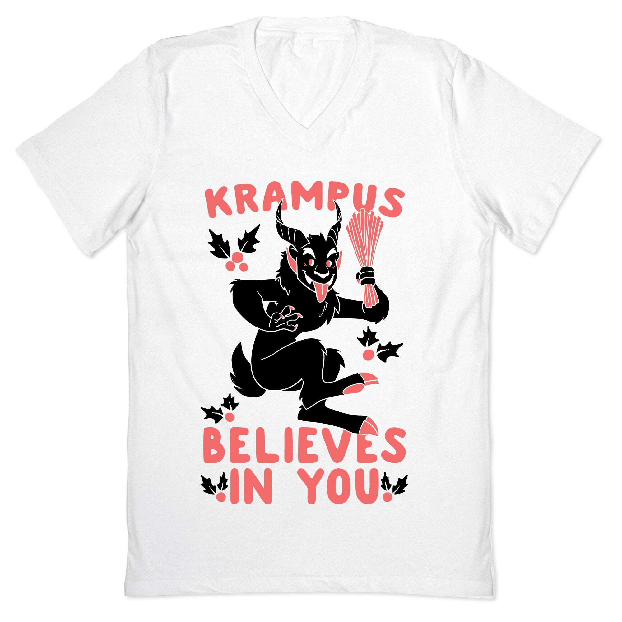 Krampus Believes in You V-Neck